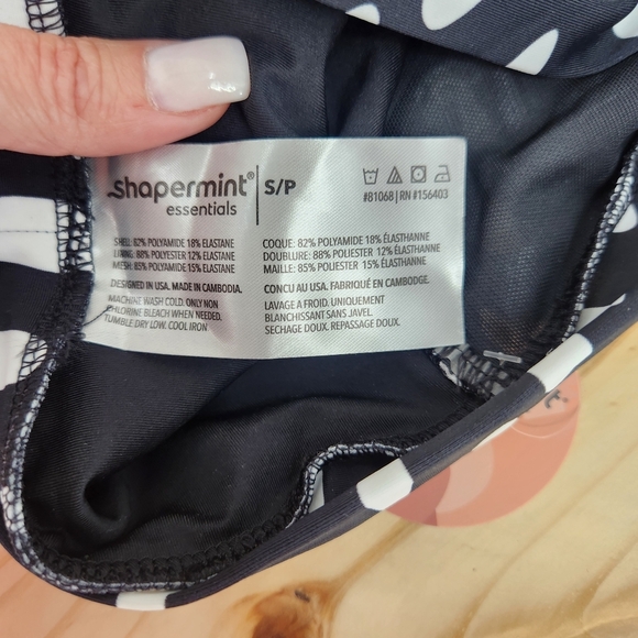 Shapermint Black and White Essentials High-Waisted Bikini Bottom Size Small NWT - Picture 7 of 10